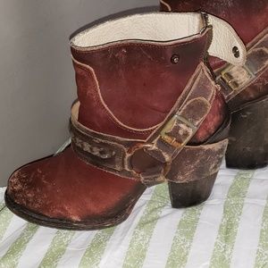 Freebird booties distressed